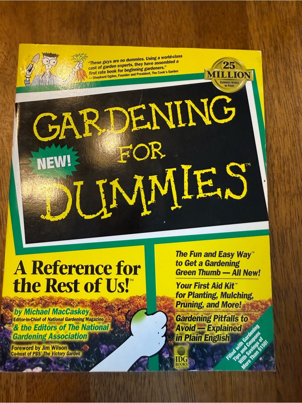 Gardening For Dummies - Yellow Cover